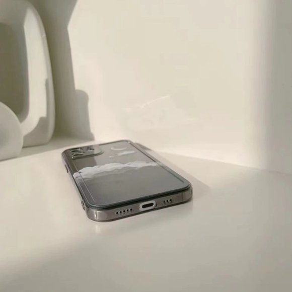 NEW iPhone 13/12/Pro/Max Vintage Gradient Clouds Moon Phone Case - Picture 4 of 5